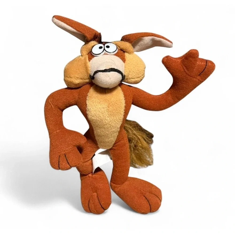 Vintage Looney Tunes Wile E Coyote Plush Warner Bros Long Legs Stuffed Animal 8